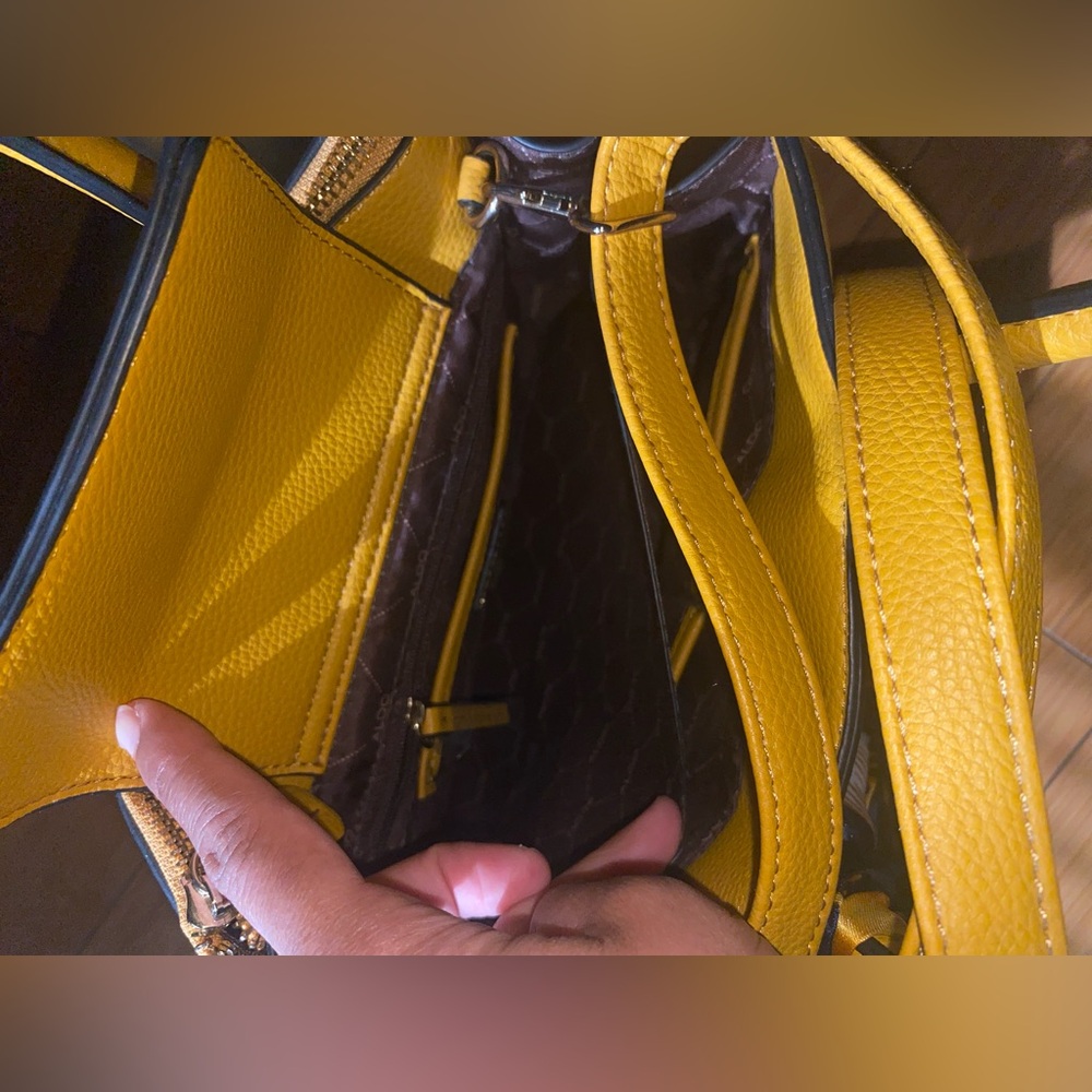 ALDO Yellow Satchel Handbag - Picture 9 of 9